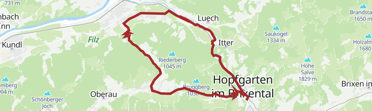 Route map: Rennradtour: Kleine Wildschönaurunde